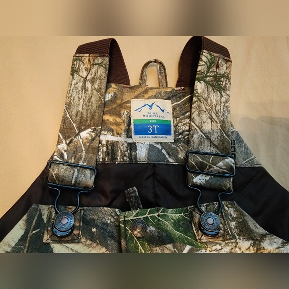 Blue Mountain Toddler Boys' Insulated Camouflage Bib, Size 3T - Picture 6 of 9